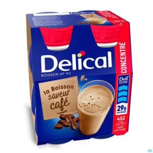 Packshot Delical Geconcentr. Koffie 4x200ml