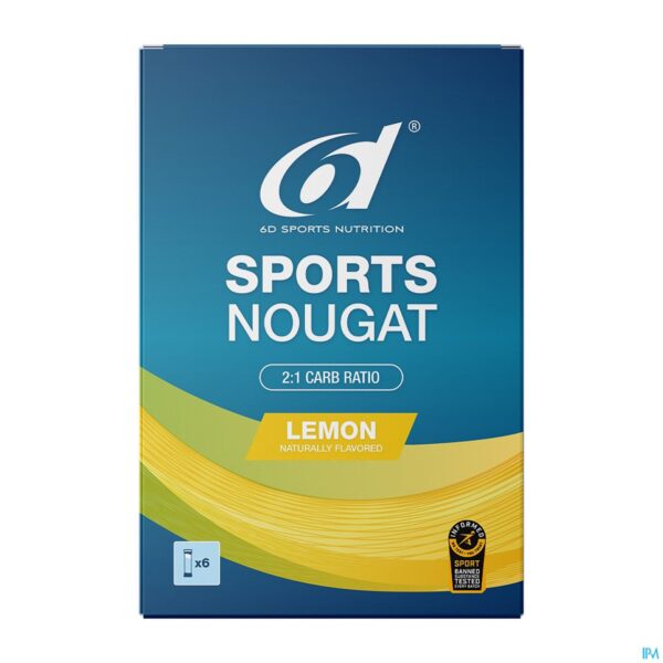 Packshot 6d Sports Nougat Lemon 6x35g
