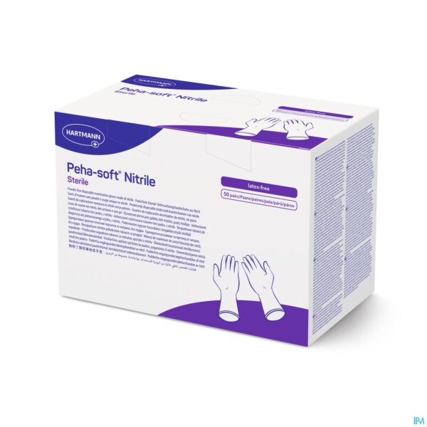 Packshot Peha-soft Nitrile Steriel S 50 Pr Packshot Peha-soft Nitrile Steriel S 50 Pr