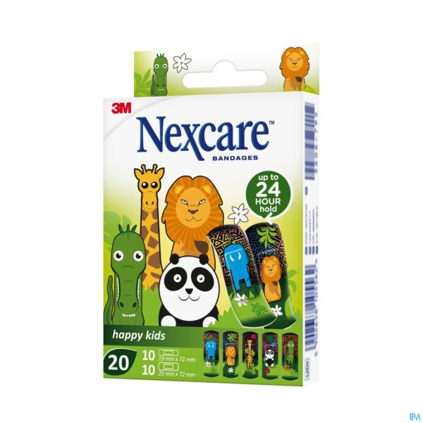 Packshot Nexcare 3m Happy Kids Dieren Pleister 20 N0920an