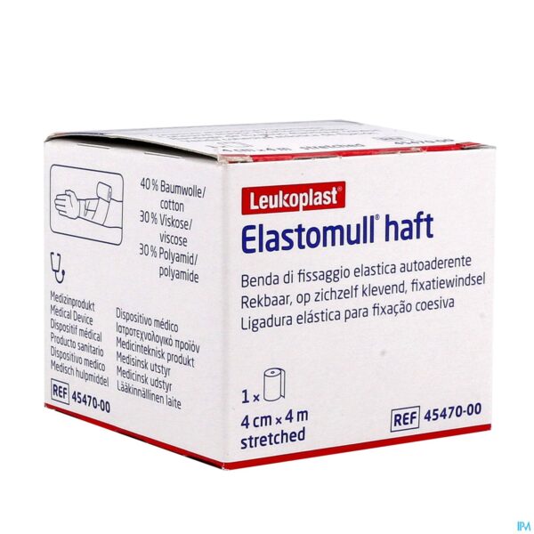 Packshot Elastomull Haft Fixatiewindel Coh. 4cmx4m 4547000