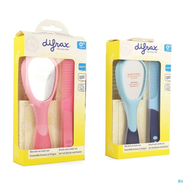 Packshot Difrax Set Borstel En Kam Dlx