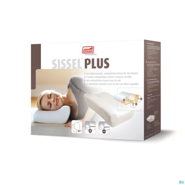 Packshot Sissel Plus Hoofdkussen Orthoped.+overtrek Stretch