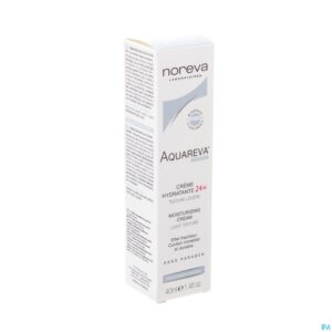 Packshot Aquareva Creme Hydra 24u Textuur Licht Tube 40ml
