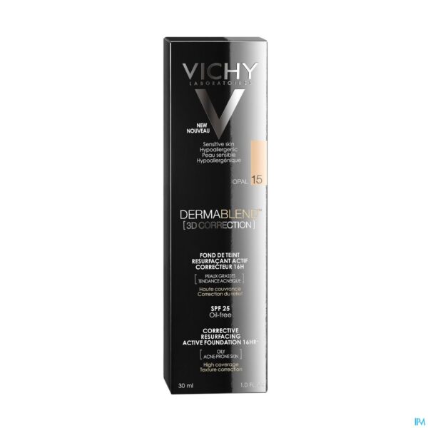 Packshot Vichy Fdt Dermablend Correction 3d 15 30ml Packshot Vichy Fdt Dermablend Correction 3d 15 30ml