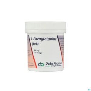 Packshot l-phenylalanin Forte Caps 60x500mg Deba