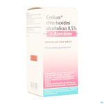 Packshot Cedium Chlorhexidini Gluc Alc 0,5% 125ml+azorubine