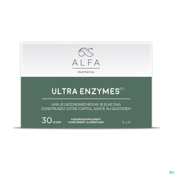 Packshot ALFA Ultra Enzymes V-caps 30 Packshot ALFA Ultra Enzymes V-caps 30