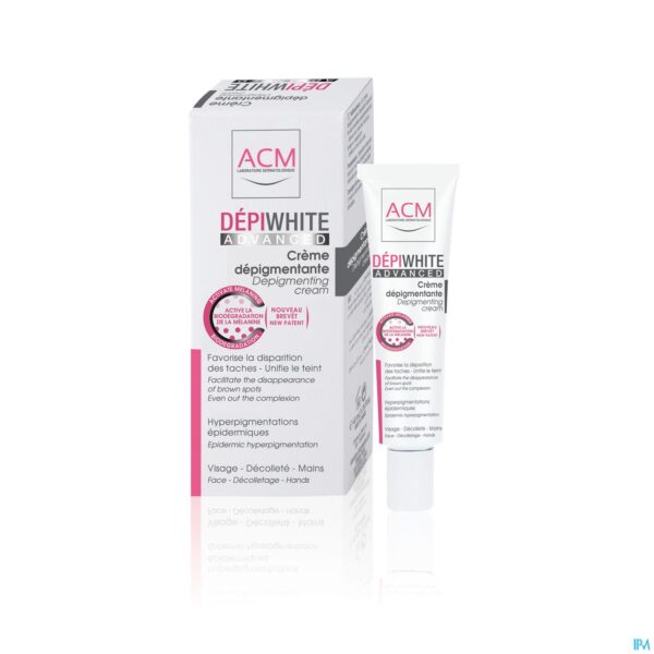 Packshot Depiwhite Advanced Creme Depigment. Tube 40ml