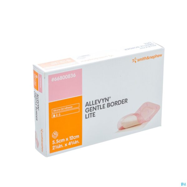 Packshot Allevyn Gentle Border Lite 5,5x12,0cm 10 66800836