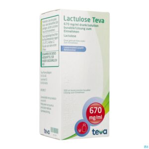 Packshot Lactulose Teva Sol Per Os 500ml