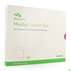 Packshot Mepilex Border Flex Verb 15x15cm 5 595400