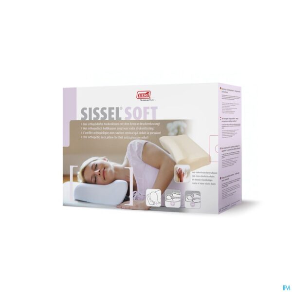 Packshot Sissel Soft M Hoofdkussen Visco-elast Medium+sloop