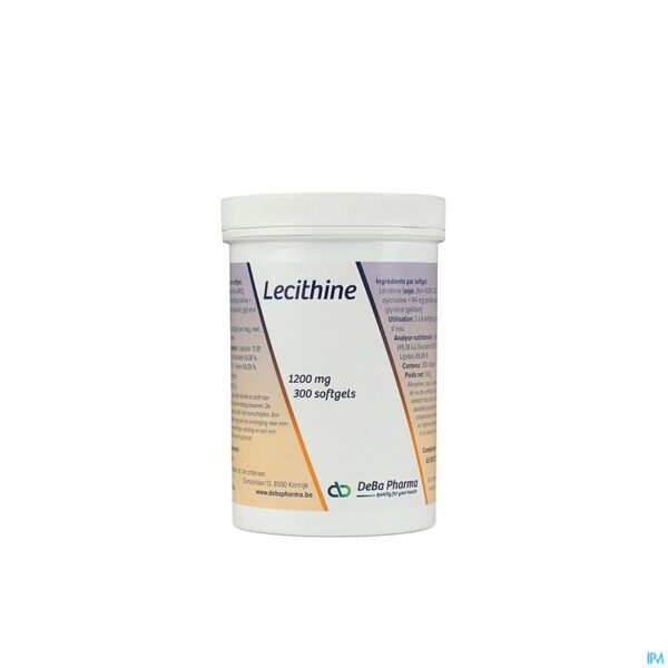 Packshot Lecithine Caps 300x1200mg Deba