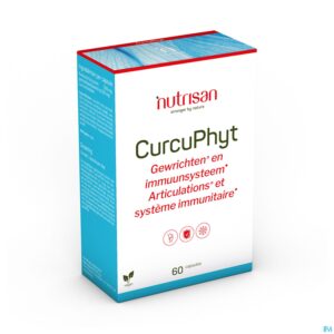 Packshot Curcuphyt 60 vegetarische capsules Nutrisan