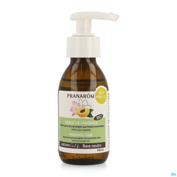 Packshot Pranarom Massage-olie Bio 100ml Packshot Pranarom Massage-olie Bio 100ml