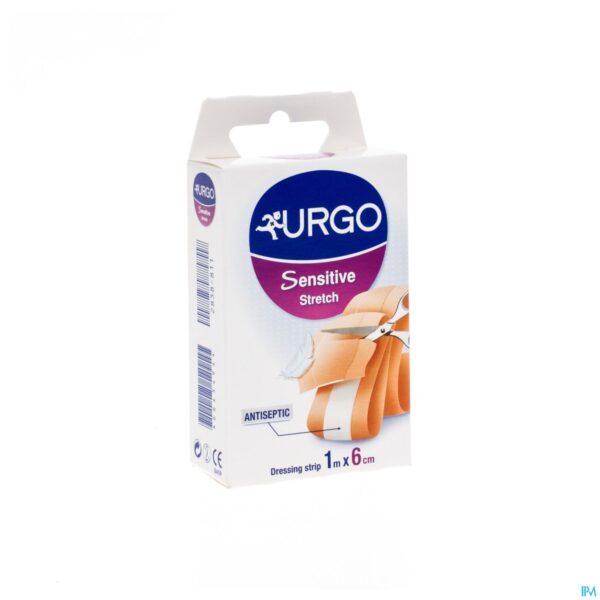 Packshot Urgo Sensitive Verband Stretch 1mx6cm 1