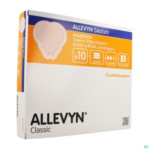 Packshot Allevyn Sacrum Verb Hydrocel. 17cm 10 66800016