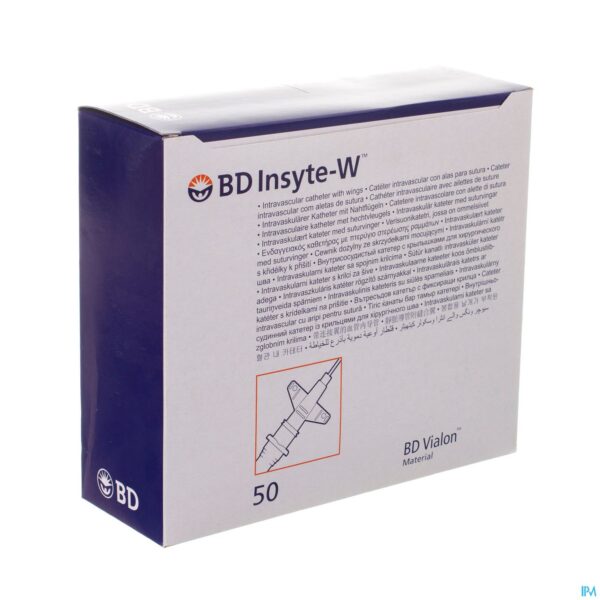 Packshot Bd Insyte-w Cath.iv 22g 1 0,9x25mm Blauw 50 381323
