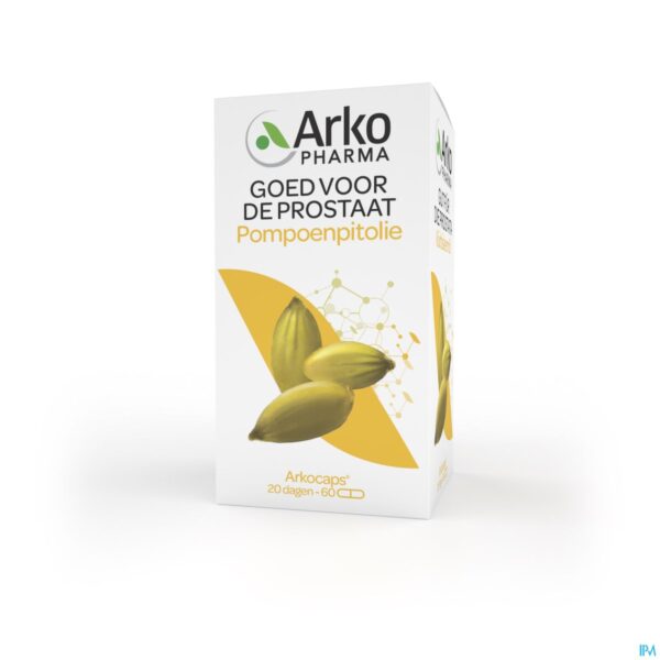 Packshot Arkocaps Pompoenpitolie Caps 60