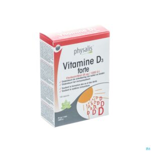 Packshot Physalis Vitamine D3 Caps 100