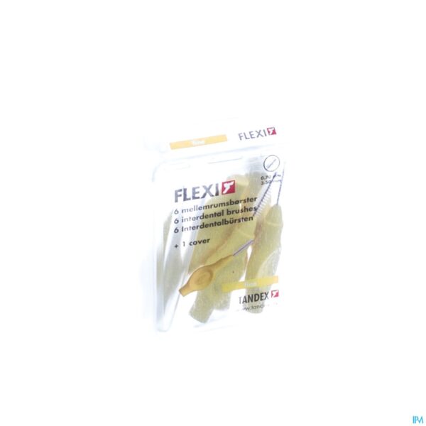 Packshot Flexi Yellow Borsteltje Fine Interdentaal 6