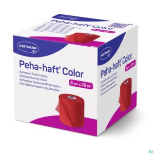 Packshot Peha-haft Rood Lf 8cmx20m 1 P/s