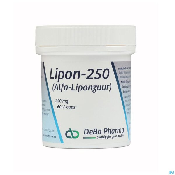Packshot Lipon Caps 60x250mg Deba