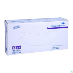 Packshot Peha Soft Handschoen Nitrile Xs 100 9421895