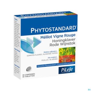 Packshot Phytostandard Hon.klaver-r.wijnst. Comp 30 Blister