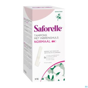 Packshot Saforelle Tampons Inbrenghuls Normaal 16