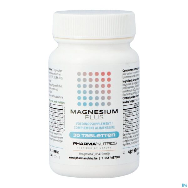 Packshot Magnesium Plus Comp 30 Pharmanutrics