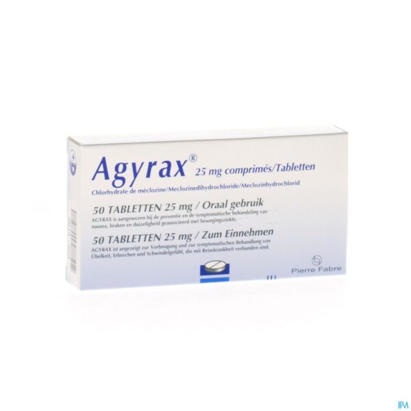 Packshot Agyrax 25mg Comp 50