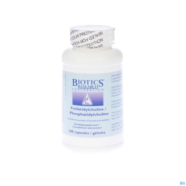 Packshot Fosfatidylcholine Biotics Caps 100