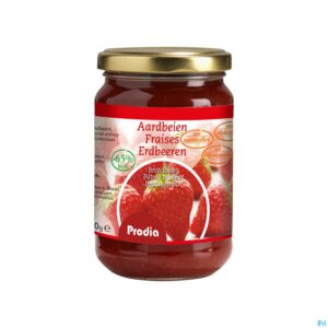 Packshot Prodia Broodbeleg Aardbei+maltit.300g 6071 Revogan