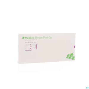 Packshot Mepilex Border Post-op Verb 10x20cm 5 496405
