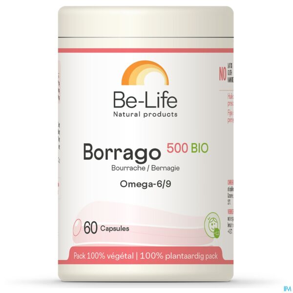 Packshot Borrago 500 Be Life Bio Caps 60 Packshot Borrago 500 Be Life Bio Caps 60