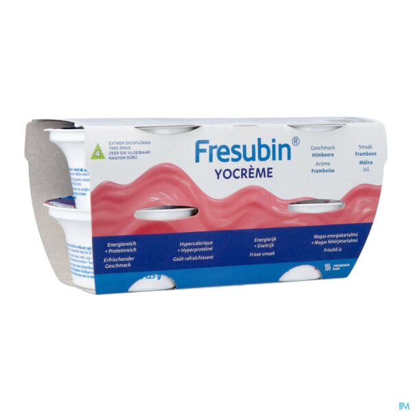 Packshot Fresubin Yocrème 125g Framboise/framboos