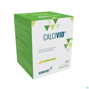 Packshot Calcivid 500mg/400ie Lemon Chew 168