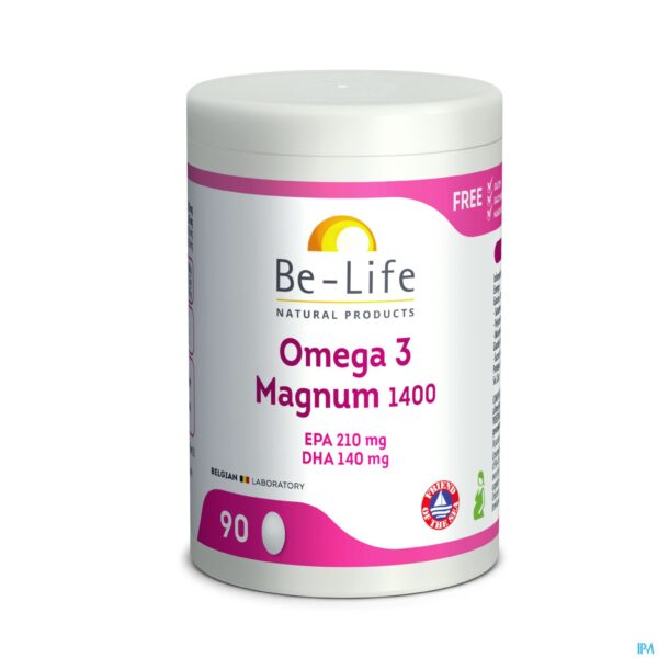 Packshot Omega 3 Magnum 1400 Be Life Caps 90 Pf01212