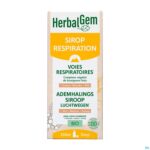 Packshot Herbalgem Siroop Ademhaling Bio Kind-volw 150ml