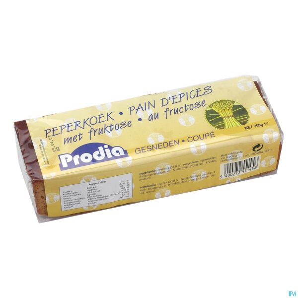Packshot Prodia Peperkoek Met Fructose 300g 5145 Revogan