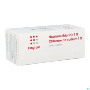Packshot Natrium Chloride 1g Comp 50 Fag