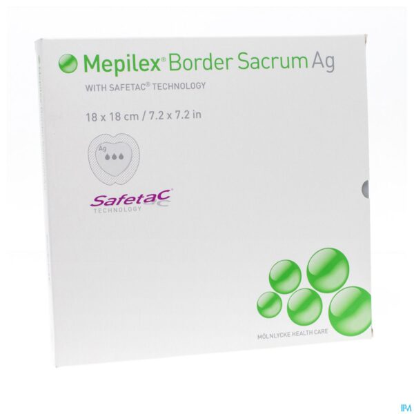 Packshot Mepilex Border Ag Sacrum Ster 18,0x18,0 5 382000