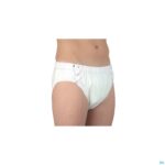 Productshot Suprima 1312 Slip Pvc Breed Drukknopen Wit M