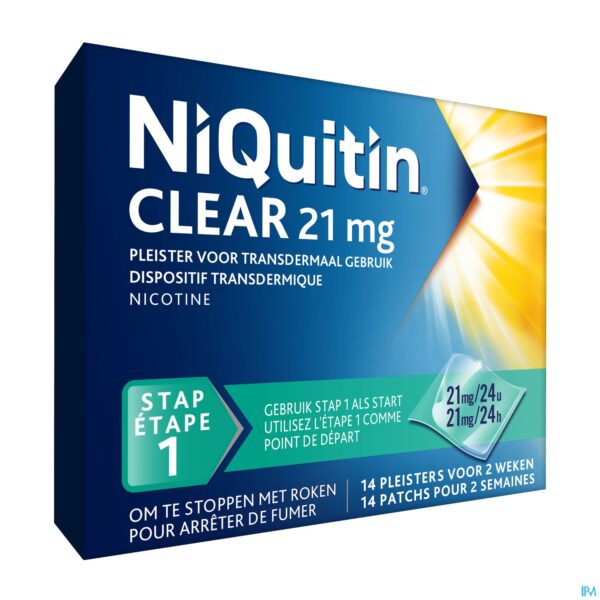 Packshot Niquitin Clear Patches 14 X 21mg