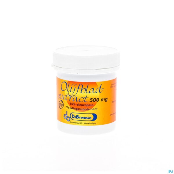 Packshot Olijfblad V-caps 60 Deba