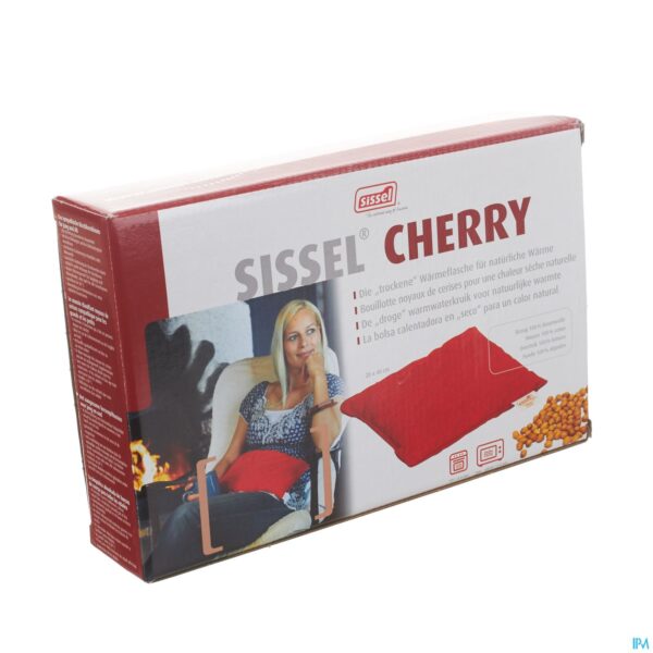 Packshot Sissel Cherry Kersenpitkussen 20x40cm Rood