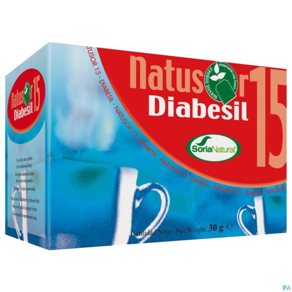 Packshot Soria Natusor N15 Diabesil The Inf 20