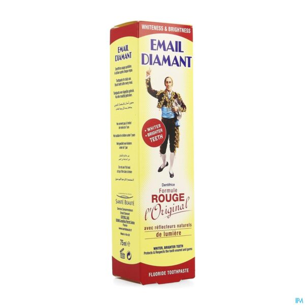 Packshot Email Diamant Tandpasta Formule Rouge 75ml
